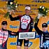 The podium of the third stage of the Tour of California 2007: Horner, Voigt, Leipheimer